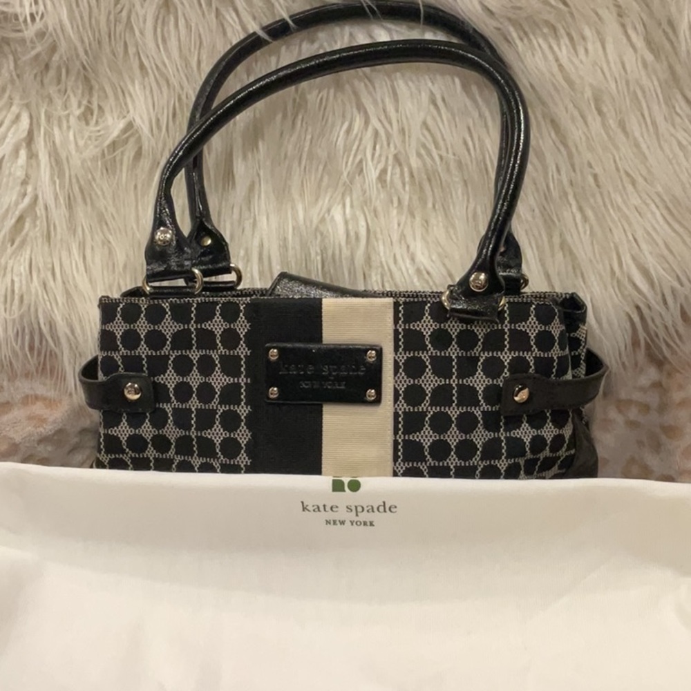 Kate Spade Black and Cream Women's Bag